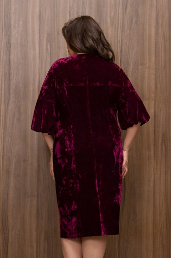 Платье 1382: Цвет бордовый фото: #1