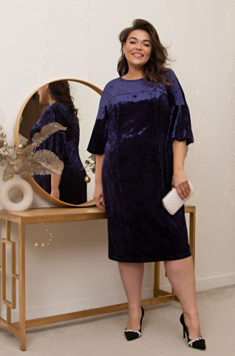 Фото: Платье 1382: Цвет синий