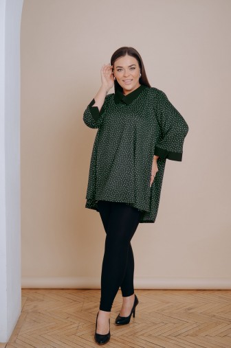 Туника 1395: Цвет темно-зеленый фото: #1