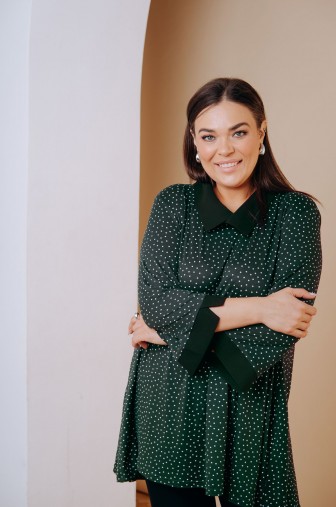 Туника 1395: Цвет темно-зеленый фото: #1