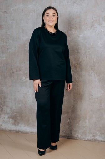 Лонгслив 1238: Цвет черный фото: #1