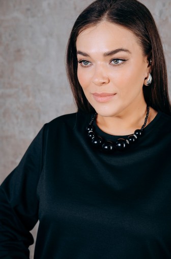 Лонгслив 1238: Цвет черный фото: #1