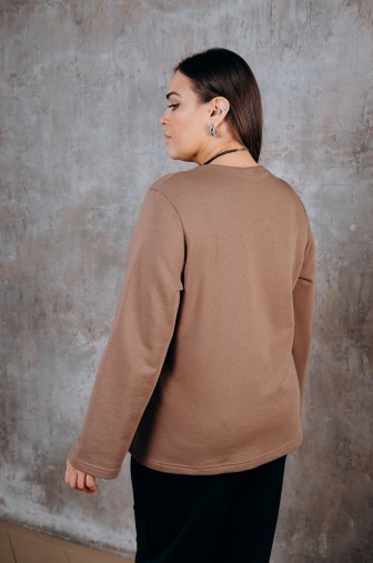 Лонгслив 1269: Цвет коричневый фото: #1