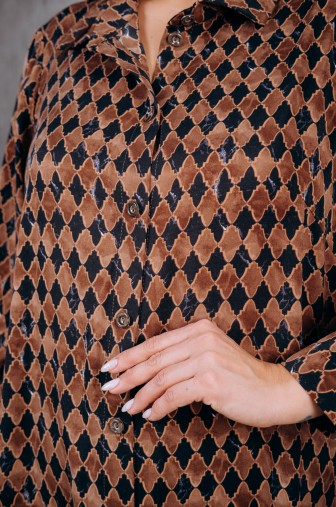 Платье 1377: Цвет коричневый фото: #1