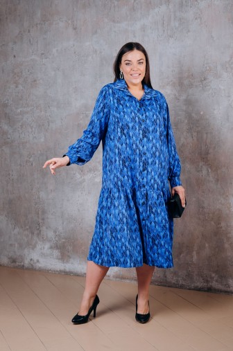 Платье 1377: Цвет синий фото: #1