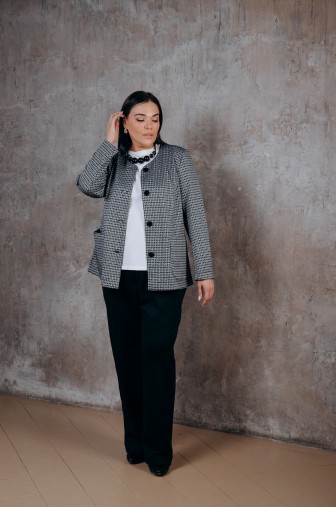 Жакет 1399: Цвет серый фото: #1