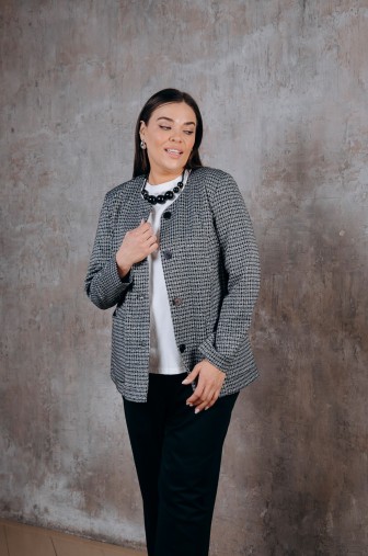 Жакет 1399: Цвет серый фото: #1