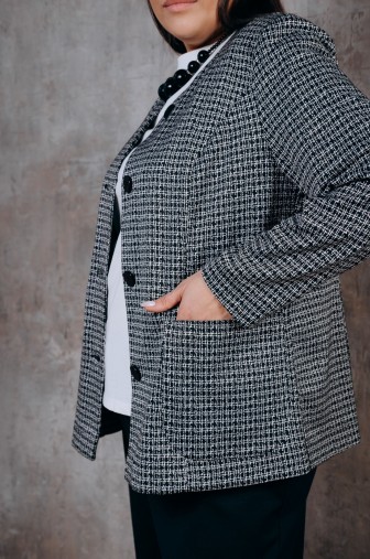 Жакет 1399: Цвет серый фото: #1