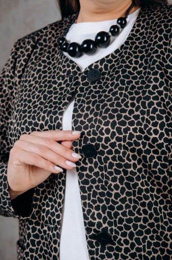 Жакет 1399: Цвет коричневый фото: #1