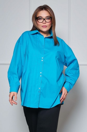Фото: Рубашка 1408: Цвет бирюзовый