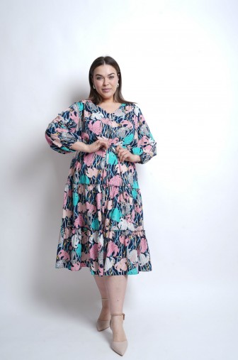 Платье 1427: Цвет темно-синий фото: #1