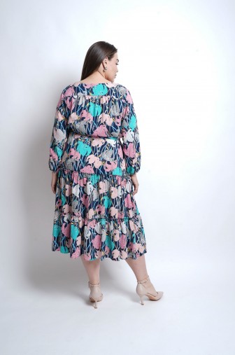 Платье 1427: Цвет темно-синий фото: #1