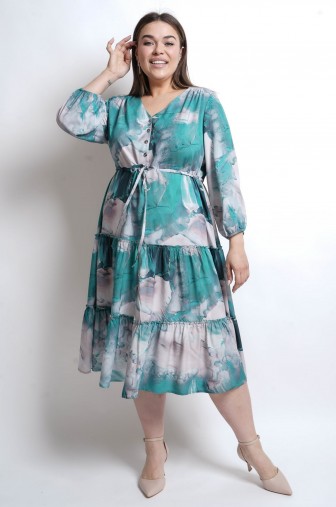 Фото: Платье 1427: Цвет темно-зеленый