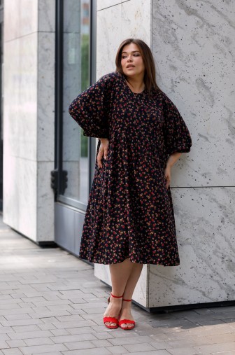 Платье 1439: Цвет темно-синий фото: #1