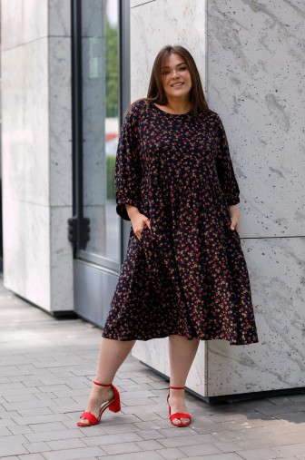 Фото: Платье 1439: Цвет темно-синий