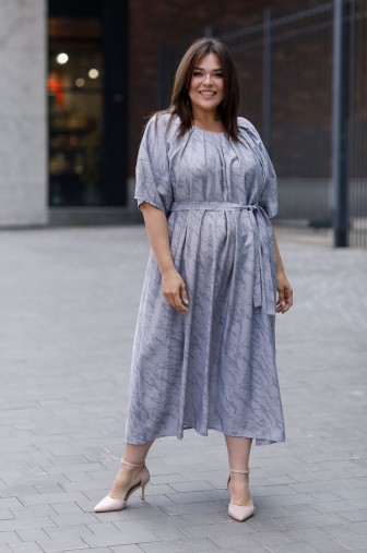 Фото: Платье 1426: Цвет серый