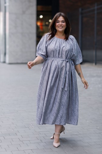 Платье 1426: Цвет серый фото: #1