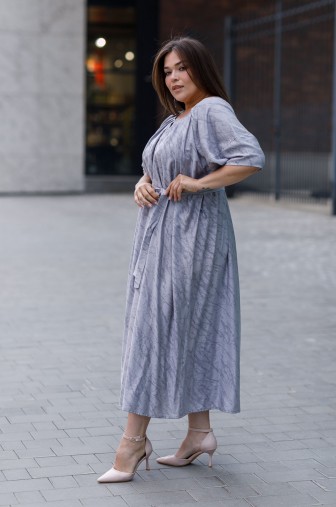 Платье 1426: Цвет серый фото: #1