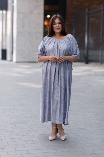 Платье 1426: Цвет серый фото: #1