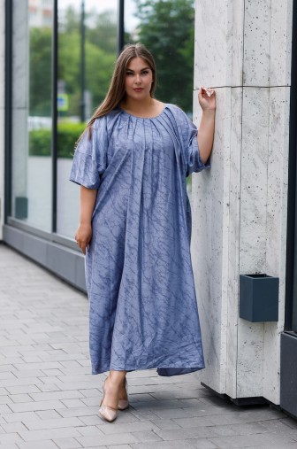 Фото: Платье 1426: Цвет серо-голубой