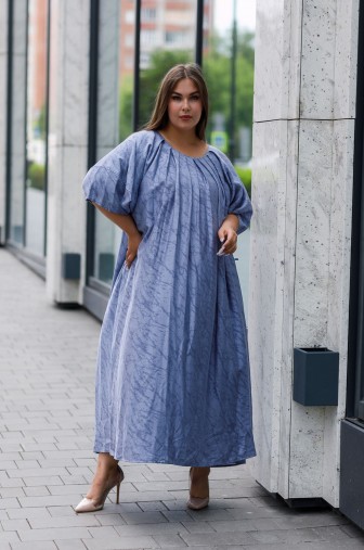 Платье 1426: Цвет серо-голубой фото: #1