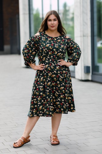 Платье 1413: Цвет зеленый фото: #1