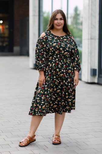 Фото: Платье 1413: Цвет зеленый