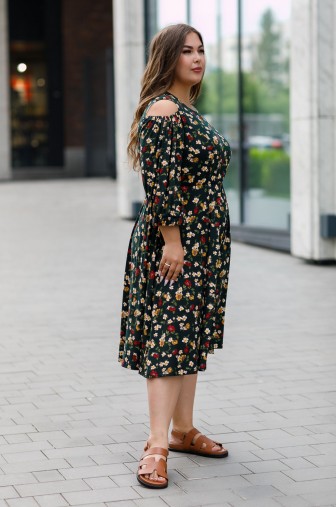 Платье 1413: Цвет зеленый фото: #1