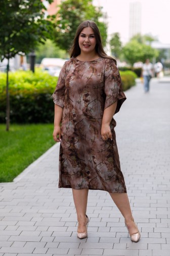 Фото: Платье 1443: Цвет коричневый