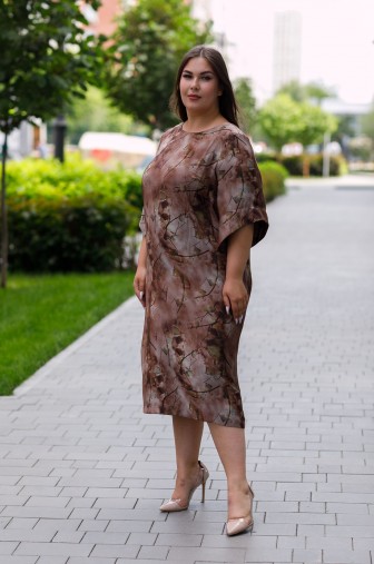 Платье 1443: Цвет коричневый фото: #1