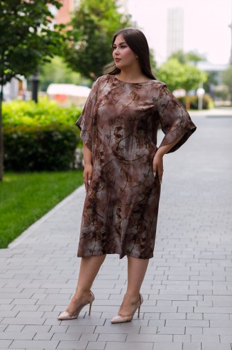Платье 1443: Цвет коричневый фото: #1