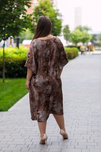 Платье 1443: Цвет коричневый фото: #1