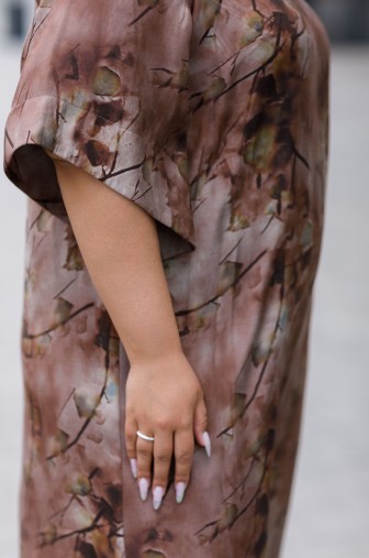 Платье 1443: Цвет коричневый фото: #1