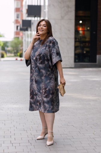 Платье 1443: Цвет серый фото: #1