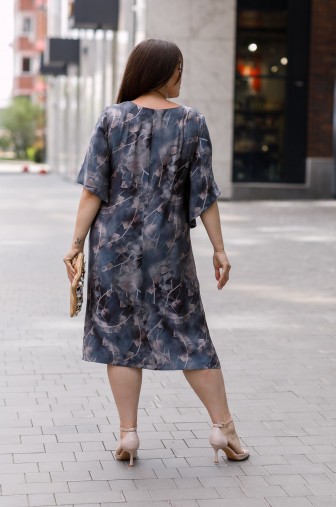 Платье 1443: Цвет серый фото: #1