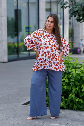 Брюки 1447: Цвет деним фото: #1