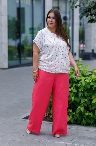 Брюки 1447: Цвет розовый фото: #1