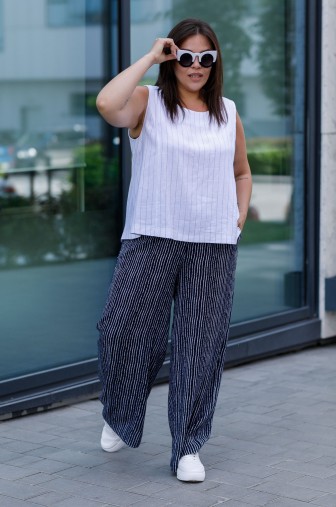 Брюки 1447: Цвет сине-белый фото: #1