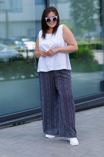 Фото: Брюки 1447: Цвет сине-белый