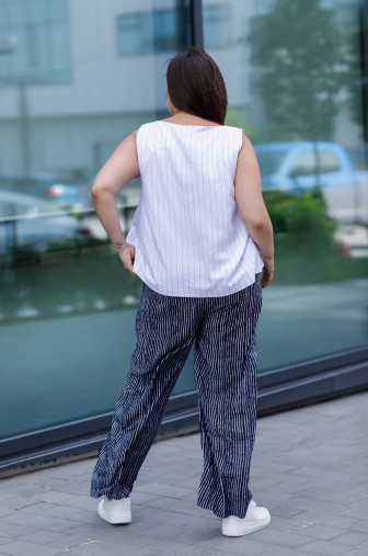 Брюки 1447: Цвет сине-белый фото: #1