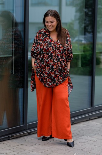 Брюки 1447: Цвет терракотовый фото: #1