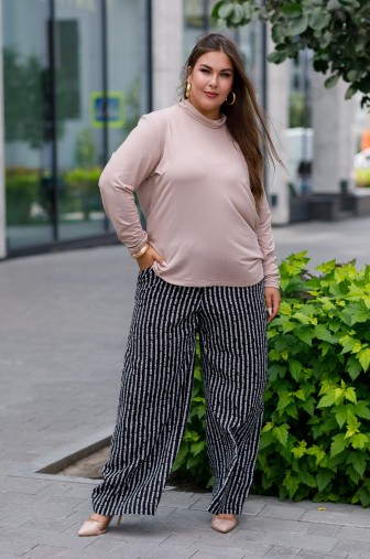 Брюки 1447: Цвет черно-белый фото: #1