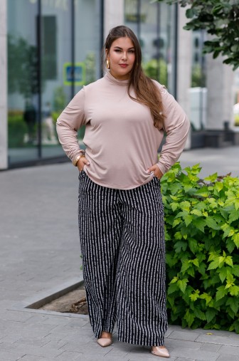 Фото: Брюки 1447: Цвет черно-белый