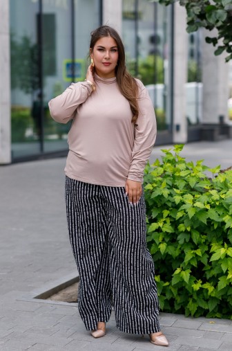 Брюки 1447: Цвет черно-белый фото: #1