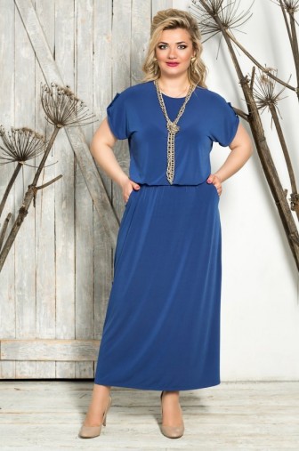 %Платье Прованс Цвет:джинса распродажа% фото: #1