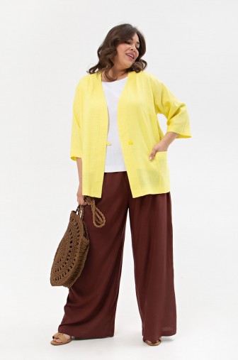 %Брюки 854: Цвет коричневый распродажа% фото: #1