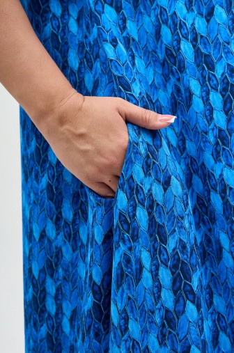 %Платье 1225: Цвет синий распродажа% фото: #1