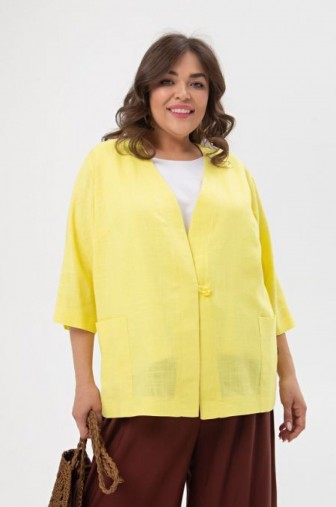 Фото: %Жакет 1311 Цвет желтый распродажа%