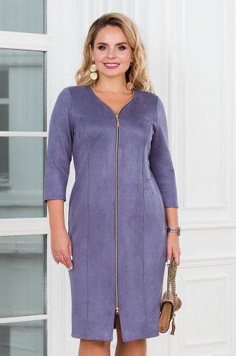 Фото: %Платье «Молния». Цвет: серо-голубой распродажа%