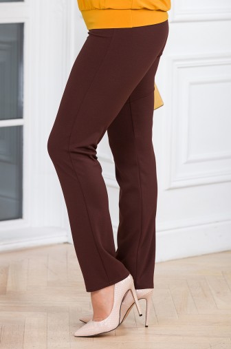 Фото: %Брюки «Классик КРЕП». Цвет: шоколадный распродажа%